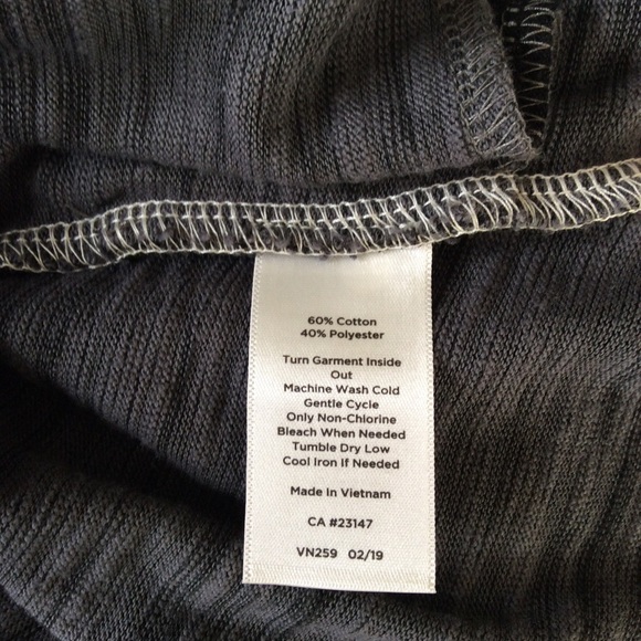 T Talbots Sleeveless Ivory Charcoal Vest Size M - Picture 6 of 6